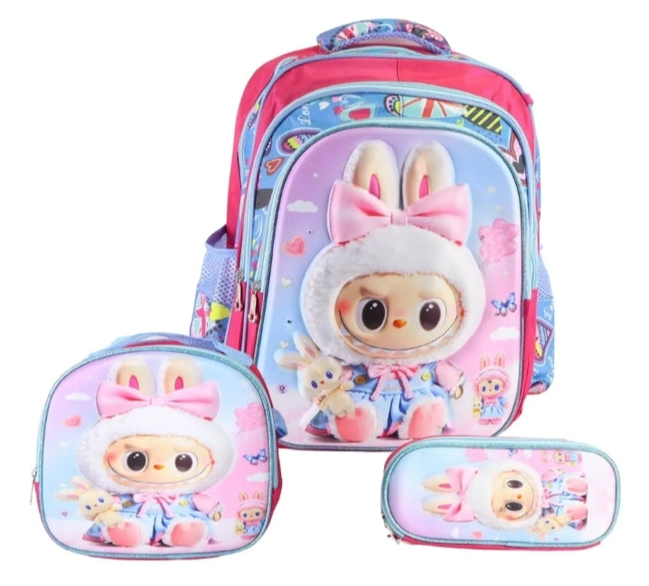 Set de Mochila Escolar con Diseño Infantil
