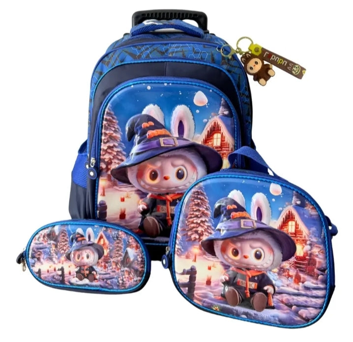 Set de Mochila Escolar con Diseño Infantil