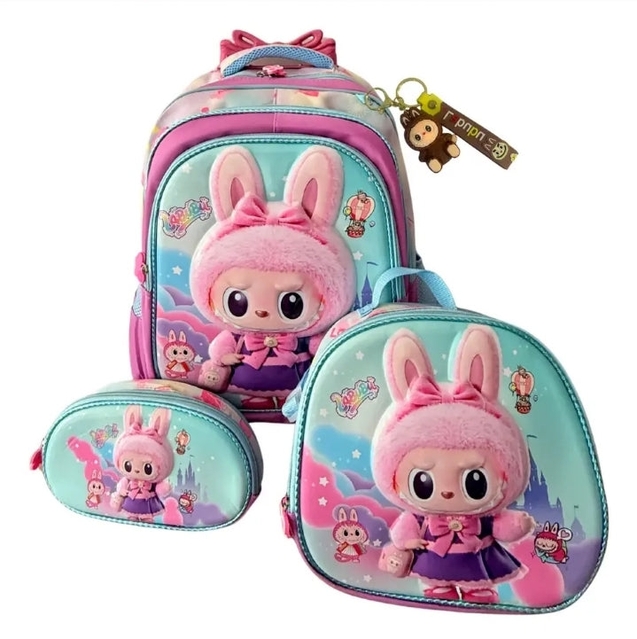 Set de Mochila Escolar con Diseño Infantil