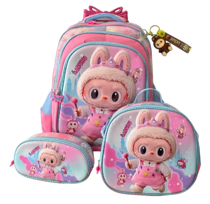 Set de Mochila Escolar con Diseño Infantil